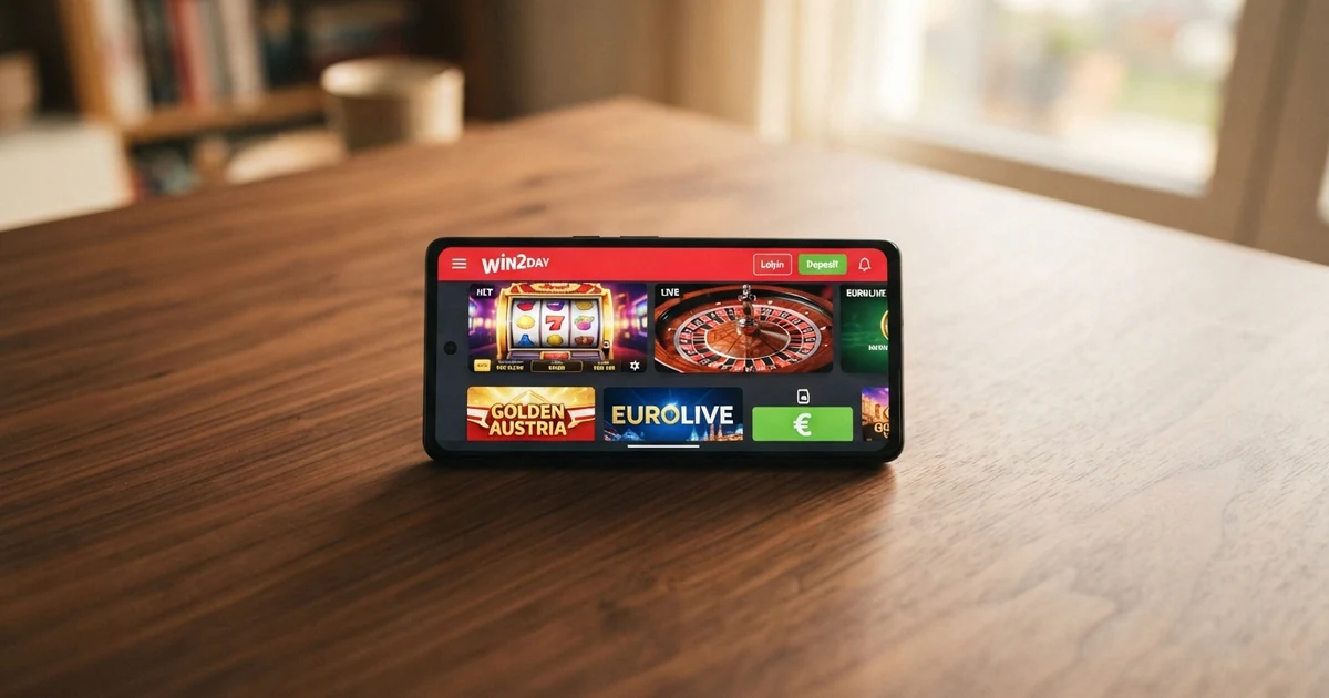 Smartphone mit geöffneter Apple-Wallet-App und Casino-Lobby im Hintergrund