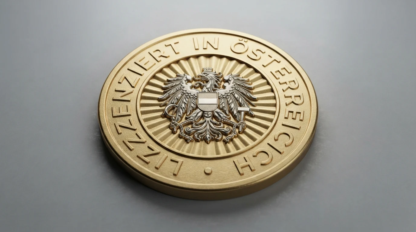 Screenshot der offiziellen BMF-Webseite mit der Liste der Glücksspielkonzessionäre in Österreich