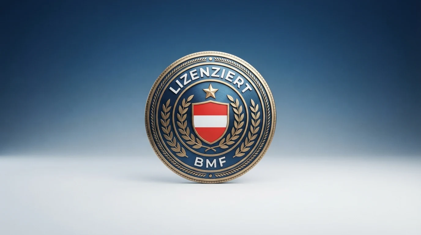 Das win2day-Logo neben dem österreichischen Bundeswappen und dem Kürzel BMF vor einem Paragrafen-Hintergrund